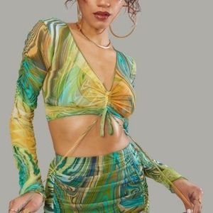 Dolls Kill 2-Piece Psychedelic Set